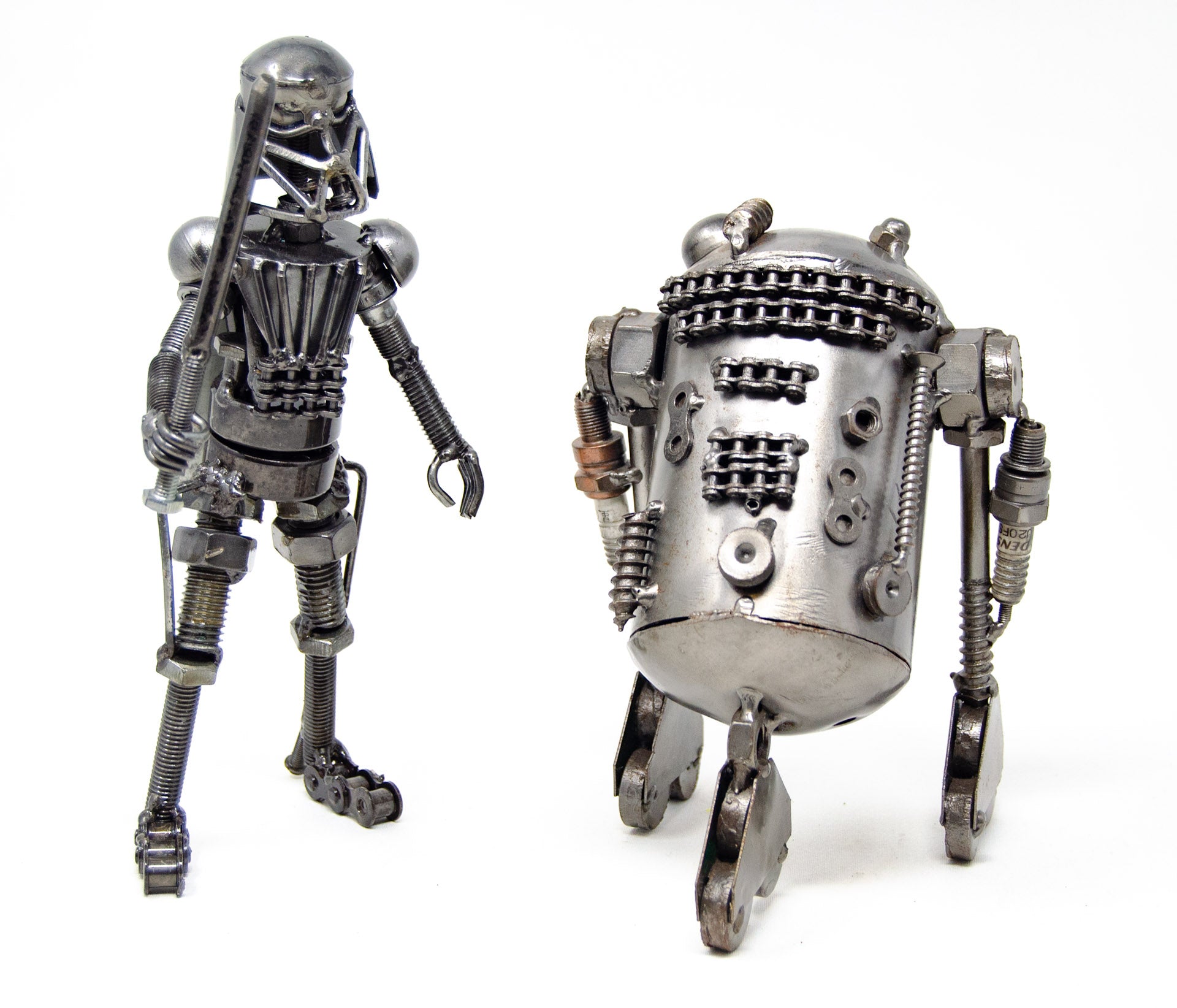 Handmade Darth Vader & R2-D2 Figures